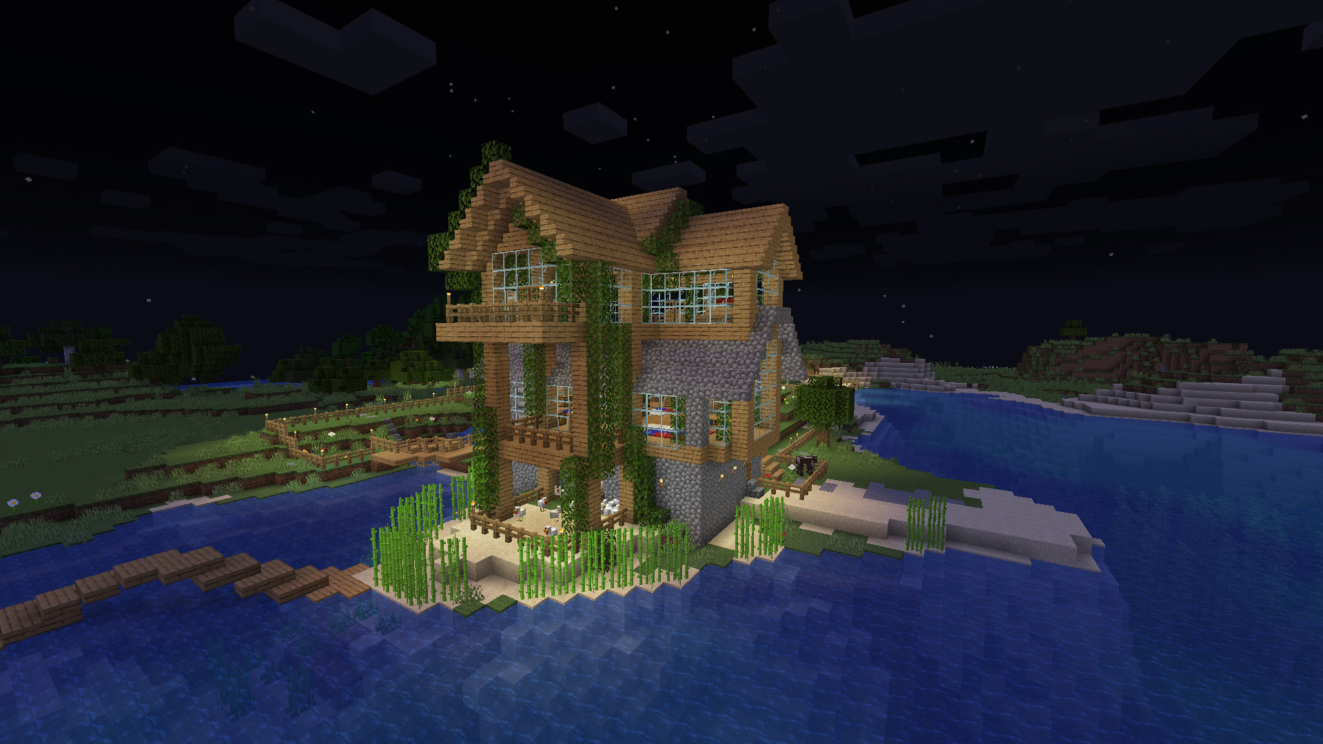 Minecraft 3-story house