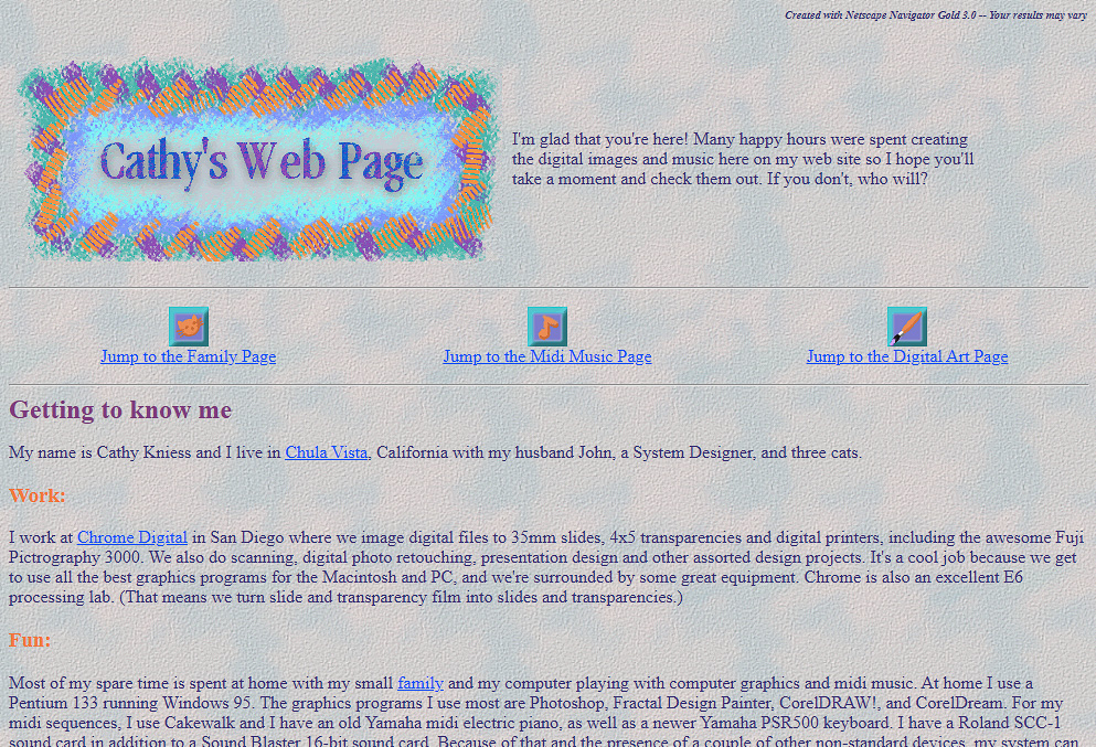 My first website